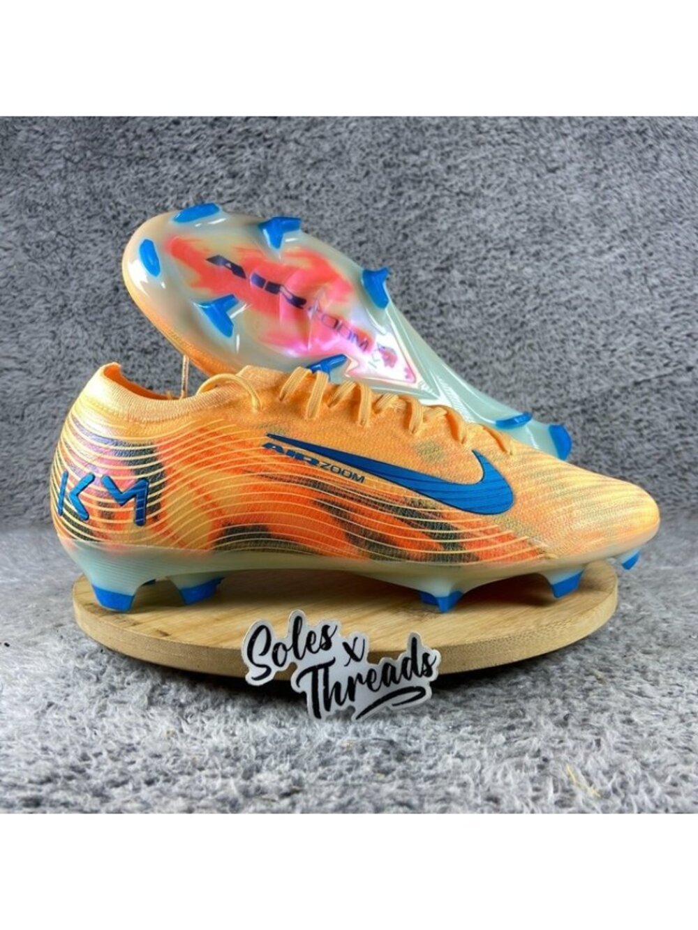 Nike Zoom Mercurial Vapor 16 Elite KM FG Soccer Size 12.5 Men Melon FQ8683-801